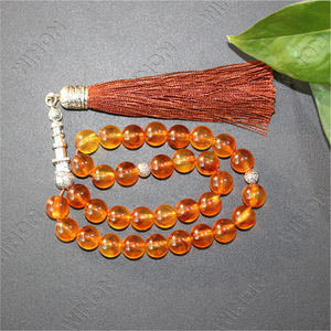 Résine ambre <span class=keywords><strong>arabe</strong></span> Tasbih Tesbih islamique 33 perles de prière musulman Islam Subha Sebha perles d'inquiétude Allah Mohammed Ramadan chapelet - Product Image 2