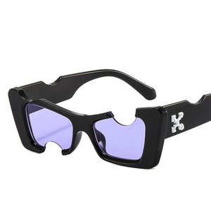 <span class=keywords><strong>Gafas</strong></span> de sol con montura irregular para mujer, anteojos de sol con diseño único, a la moda - Product Image 6