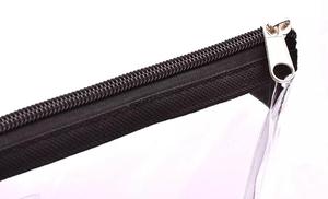 Bolsa transparente de PVC de fábrica profesional, bolsa de mano con cremallera de seguridad para compras reutilizable transparente - Product Image 5