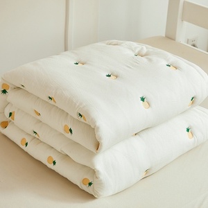 Modern Wholesale Home <strong>Bed</strong> Sheets Thickened Warm <strong>Quilts</strong> <strong>for</strong> Spring Fall 100% Cotton Mattress Cover Solid Pattern Knitted - Product Image 2