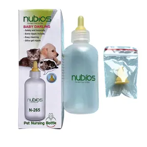 Bottiglia di alimentazione per animali domestici, capezzolo di alimentazione in Silicone e siringhe per tutte le razze di cuccioli, gattini e altri animali