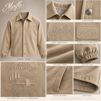 Veste de club de tennis pour hommes brodée sur mesure, style universitaire rétro délavé avec boutons-pression, Fabricant OEM ODM, Vente en gros en vrac, Direct usine