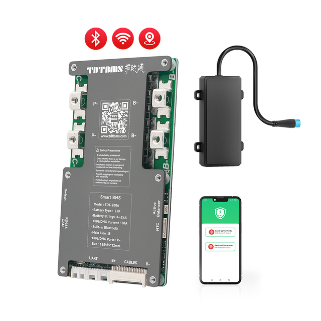 TDT-2006 Battery Swapping Management System Smart BMS PCBA 4S8S16S24S 48V72V 30A60A LiFePO4 Lithium Ion Battery Pack GPS BT
