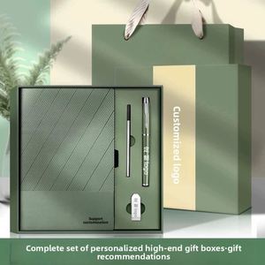 Cuaderno de Negocios de Cuero PU de Lujo Personalizado y Juego de Bolígrafos, Papelería Promocional con Logotipo Personalizado - Product Image 2