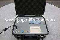 Hopu LPC Industrial Oil Particle Counter for Hydraulic Lube Oil NAS and Moisture PPM Analysis AC220V 120W Floor-Mounted