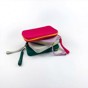 Bolsa de Almacenamiento de Cosméticos Portátil de Gran Capacidad, con Asa Suave, Diseño de Caramelos, Cierre de Cremallera, Impermeable, de Silicona, para Brochas de Maquillaje - Product Image 5