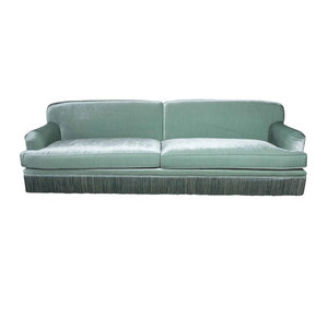 Canapés en velours vert vintage classiques en gros OEM avec franges sous les pompons, meubles de salle de réception pour mariage, canapé pour restaurant - Product Image 5