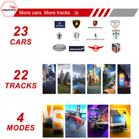 Machine de jeu d'arcade de course automobile à monnayeur ASPHALT 9 DX Plus pour centres de jeux et salles de divertissement familial (FEC)