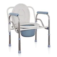 ที่นั่งชักโครกแบบพกพาพับได้ปรับได้,ไม่เต็มเต็งเก้าอี้ห้องน้ำกันลื่นสำหรับผู้สูงอายุ
