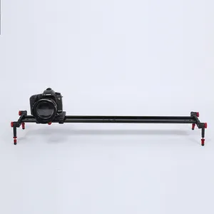 60-120 ซม.สีแดง Professional คาร์บอนไฟเบอร์กล้อง Slider TRACK กล้องอุปกรณ์เสริม