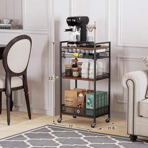 Estante organizador de cápsulas de taza K multifuncional, <span class=keywords><strong>accesorios</strong></span> para Estación de café <span class=keywords><strong>Nespresso</strong></span> <span class=keywords><strong>Vertuo</strong></span>, ruedas, soportes de almacenamiento para sala de estar - Product Image 1