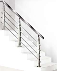 304 Aço Inoxidável Corredor Contemporâneo Balaustrada Corrimão Plataforma Protetora Escada Trilho para Piscinas Hotel Varanda - Product Image 4