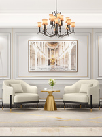 Chaise de canapé d'accent d'hôtel de haute qualité, fauteuil de loisirs confortable, chaise en tissu de velours pour salon