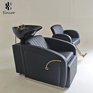 Toptan yüksek kalite şekilli siyah kase şampuan yatak ile <span class=keywords><strong>Salon</strong></span> için masajlı saç yıkama koltuğu özelleştirilebilir boya şampuanı yatak - Product Image 1