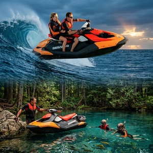 2026 Brand New 4 Stroke Sea Doo BRP Jet Ski Naturally Aspirated 899cc 90hp Spark Convenience with Audio Spark for 2 and 3 - Product Image 3