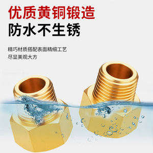 Raccord de tuyauterie en laiton à tête directe, filetage BSPT, connecteur interne/externe pour conduites d'eau 0012 - Product Image 4