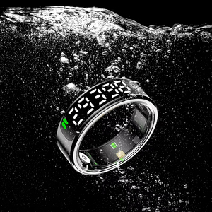 Vente chaude Fitness Smart Ring BT Wearable Health Tracker avec sommeil fréquence cardiaque moniteur d'oxygène sanguin Compatible IOS boîtier en acier - Product Image 1
