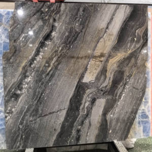 Dalle de pierre naturelle Arabescato Orobico Venice Brown Black Quartzite Lavabo Lavabo Comptoir Escalier Étape Îlot de cuisine - Product Image 1