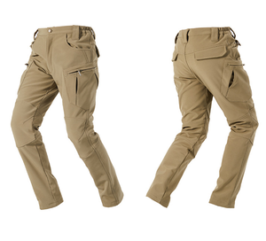 Pantalon Softshell X9 camouflage noir nuit, noir désert, kaki, marron coyote, vert hiver, pantalon cargo softshell - Product Image 1