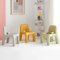 Nordique Classique Moderne Enfants Enfants Pe En Plastique Confettis Chaise Minimaliste Carton Boîte Salon Maternelle Jardin