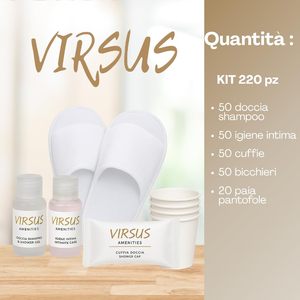 Set de Amenidades Virsus: Gel de Ducha, Cuidado Íntimo, Pantuflas, Gorro, Vasos, Kit de Baño para Hotel - Product Image 4