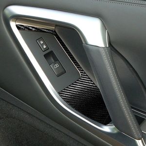 Nouvel ensemble de garnitures de poignées de porte intérieures en fibre de carbone brillante, 10 pièces, ajustement direct, avec garantie de 180 jours pour Nissan GT-R R35 2008-2016 - Product Image 6