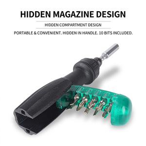 10 In 1 Ratcheting <b>Screwdriver</b> Set Multipurpose Magnetic Tip Anti Slip Handle Diy Tools - Product Image 5