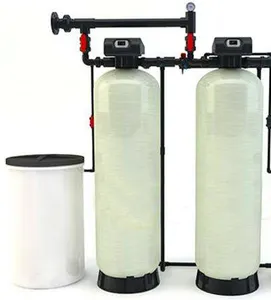10TPH kum medya ve aktif karbon filtre frp tankı runxin otomatik filtre vana su yumuşatıcı sistemi