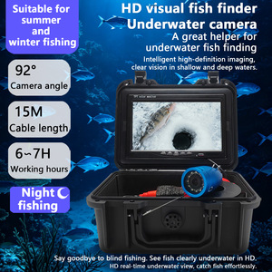 Underwater Fishing <b>Camera</b> 7 Inch HD Color Monitor 15M Cable Portable Fish Finder With Led Light For Deep Water Use - Product Image 2