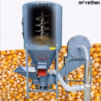 Broyeur et mélangeur vertical de maïs Mélangeur d'aliments pour volailles Plante d'aliments pour animaux Machine simple de fabrication d'aliments pour poulets pour petite ferme