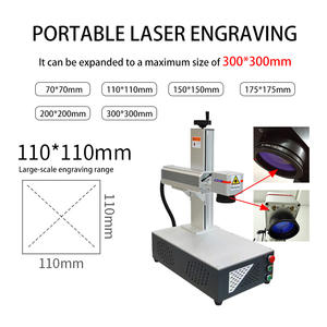 Machine de marquage laser fibre 3D CNC de bureau Max Raycus JPT 50W/60W/100W/200W pour gravure profonde sur matériaux métalliques, avec intelligence artificielle - Product Image 5