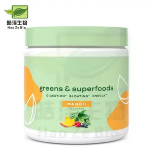 Kräuter-Supplements Superfood Supergreens Superfood grün gemischtes Pulver Supergreens Pulver
