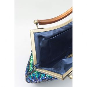 Kadınlar İçin Abiye Çanta Simli Taşlı El Çantası Parlak Çanta Resmi Düğün Partisi Balo Çantası - Product Image 4