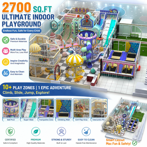 Aire de jeux intérieure écologique et non toxique pour les restaurants familiaux - Product Image 1
