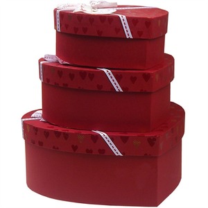 Valentine's Day <b>Heart</b> <b>Shaped</b> Gift Boxes Set with Ribbon Nested Paper Boxes for <b>Chocolate</b> Jewelry Wedding - Product Image 5