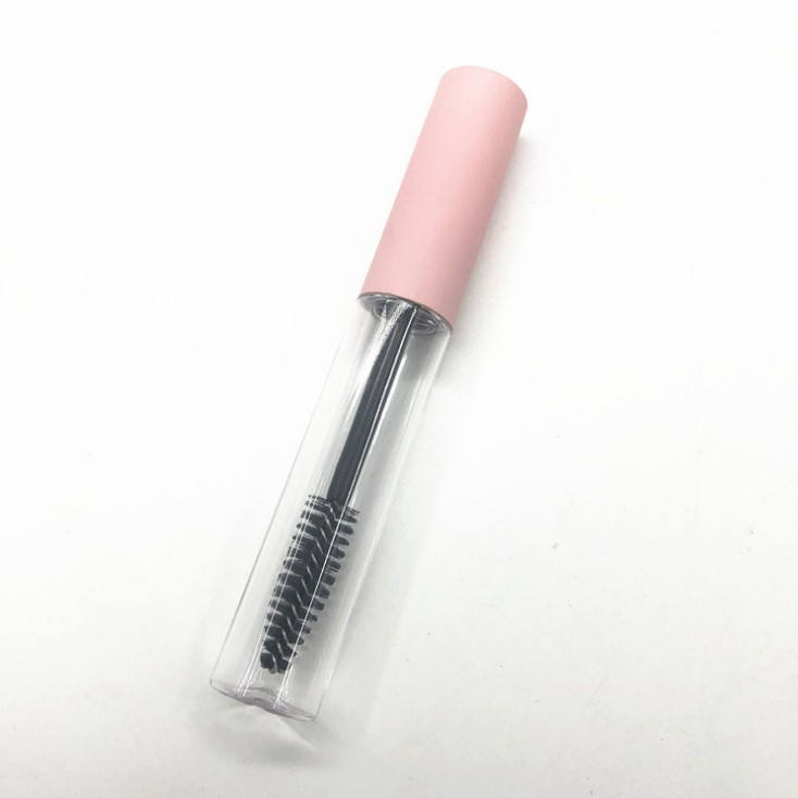 หลอดมาสคาร่าที่มีสีชมพูด้านบน