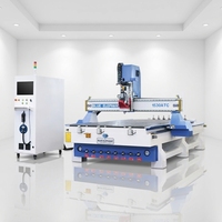 Routeur CNC industriel 1530 1325 3 axes ATC avec changeur d'outils linéaire et servomoteur japonais pour la fabrication d'armoires