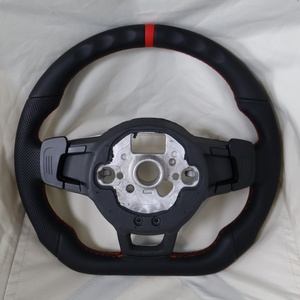 พวงมาลัยพื้นแบนสำหรับ MK7 7R 7.5R 6R MK5 MK7.<span class=keywords><strong>5</strong></span> R7 MK4 R line <span class=keywords><strong>MK</strong></span> 6 4 <span class=keywords><strong>5</strong></span> <span class=keywords><strong>Jetta</strong></span> Amarok - Product Image 6
