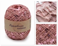 Wholesale Multi-color Fancy Yarn 100% Cotton with 3mm+6mm Sequins Knitting Yarn in Stock