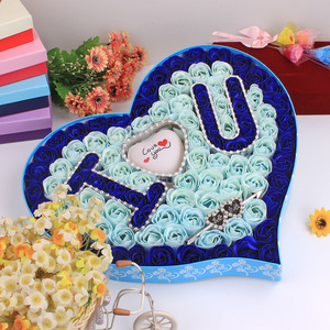 Venta al por mayor creativo hecho a mano 100 Forever Pink <span class=keywords><strong>Eterna</strong></span> Rose Flower Romántico Día de San Valentín Regalo para ella para Navidad - Product Image 6