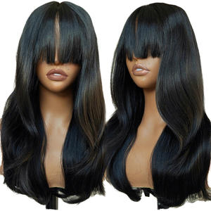 Experience refined length with 22 inch <b>human</b> hair <b>wig</b>, delivering balanced volume, graceful flow, and dependable styling - Product Image 1