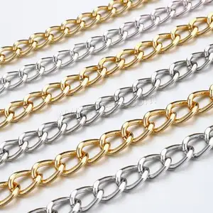 Aluminum Cuban chain decoration Oval Chain DIY 1m/Bag 1669307