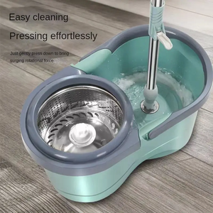 Juego <span class=keywords><strong>de</strong></span> Trapeador Giratorio con Mango, Secado Automático, Sin Necesidad <span class=keywords><strong>de</strong></span> Lavado a <span class=keywords><strong>Mano</strong></span>, para el Hogar, Directo <span class=keywords><strong>de</strong></span> Fábrica - Product Image 4