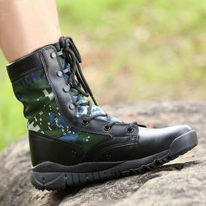 Zapatos ligeros de senderismo que absorben los golpes de alta calidad, botas para hombre, botas tácticas de combate del desierto para escalada - Product Image 3