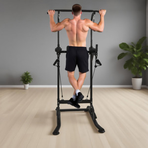 Nhà Phòng tập thể dục trên cơ thể trạm tháp điện đa chức năng thiết bị thể dục có thể điều chỉnh kéo thanh Dip trạm kim loại sử dụng nhà - Product Image 6