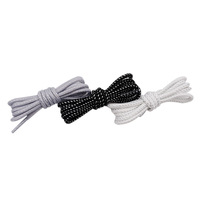 Lacets tubulaires tissés à pois de couleur personnalisée, en polyester moucheté de 4,5 mm de large, marque Hengfeng, vente en gros d'usine pour baskets de sport
