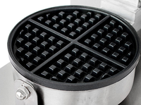 Nouvelle machine à gaufres et muffins professionnelle à double tête, design à carreaux, pour restaurants et hôtels, construction en acier inoxydable, 220V