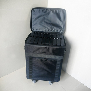 Étui à roulettes pour lunettes Junshun, boîte de rangement pour 150 paires, organisateur de lunettes portable, tissu noir, modèle Js C260308 - Product Image 4