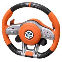 Volant en fibre de carbone et cuir avec écran LED pour Mercedes Benz AMG W204 W205 W211 W203 W212 W176 W213 W222 C63 E63 G63