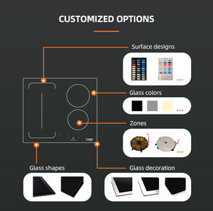 Appareils électroménagers pour la cuisine, plaque de cuisson à induction <span class=keywords><strong>Piano</strong></span> Cottura de 8 kW, panneau en verre, encastrable, 5 brûleurs, plaque de cuisson électrique à induction - Product Image 2